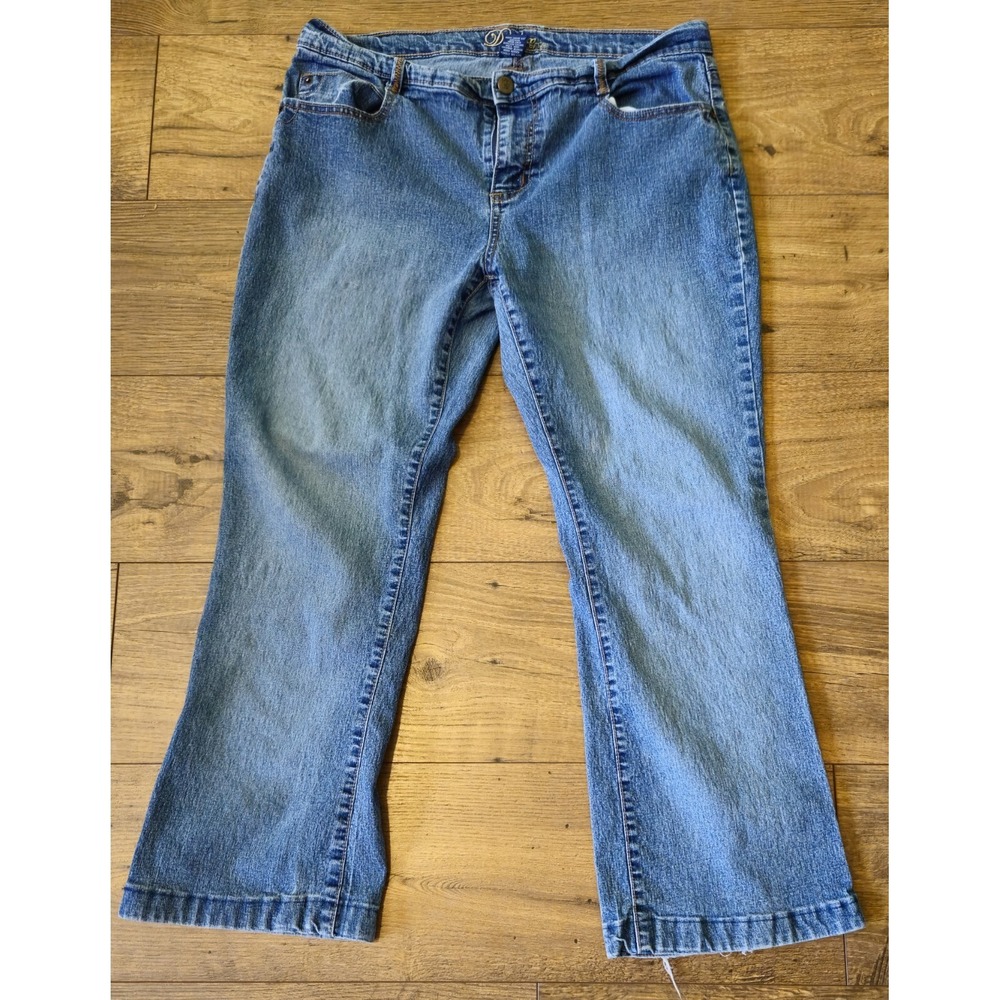 Duplex By Tyte Jeans Women's 14P  Blue Denim Jeans Mid Rise Bootcut